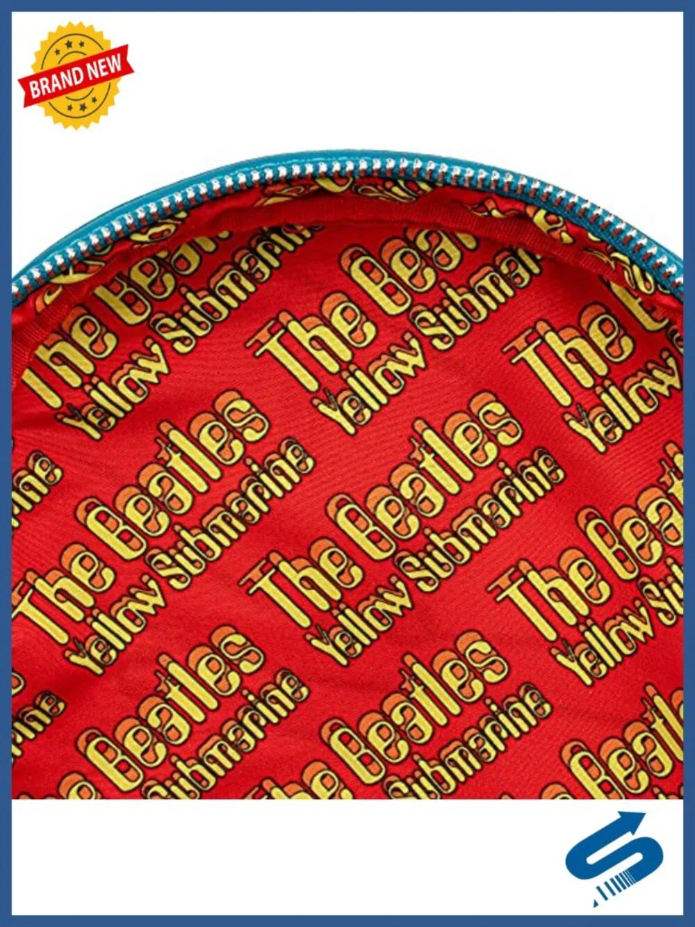 The Beatles Yellow Submarine Loungefly Double Strap Shoulder Bag Faux Leather